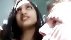 Indian Woman kissing her white boyfriend  - Pornyousee.com