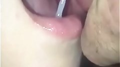 Indian baby cal in mouth