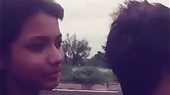 Desi kiss and boobs press on road 66652626